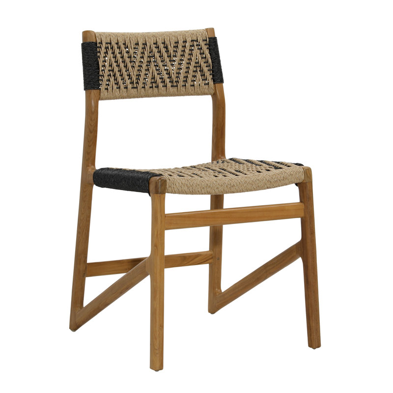 Lumen Teak Upholstered Dining Chair
