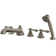 Made To Match Triple Handle Deck Mounted Roman Tub Faucet with Handshower