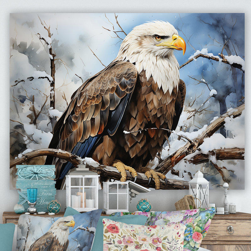 Prismatic Majestic Bold Eagle IV sur toile, Toile tendue, H 30 po x l 40 po x P 1,5 po