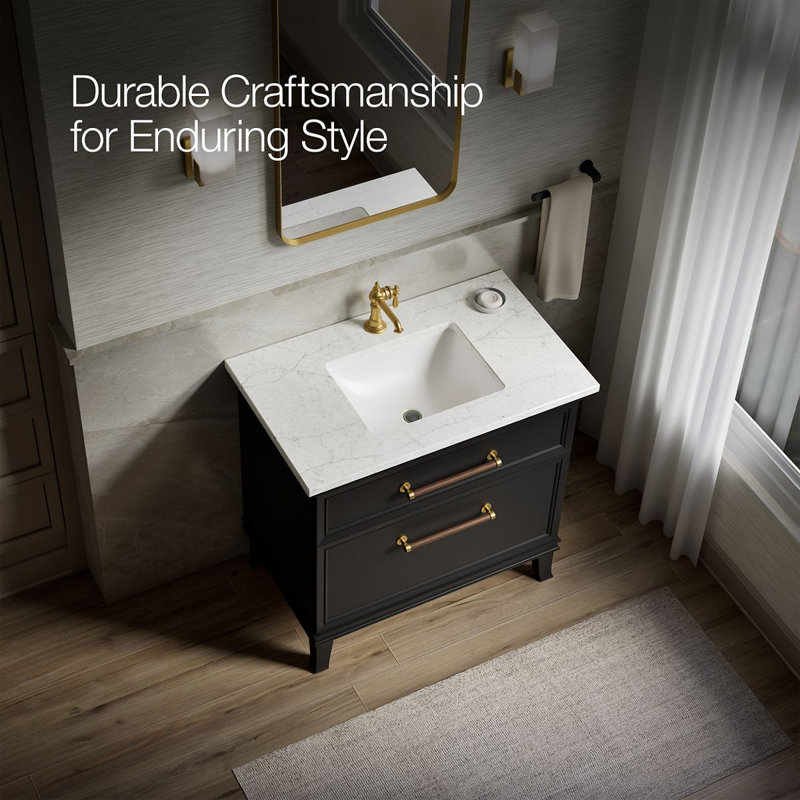 Artifacts Vanity 36 Inches Combo, Slate Gray