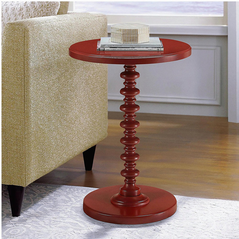 Table d'appoint Red Oak, Rouge