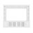 4-Piece Modern Entertainment Center Wall Unit With Bookshelves, All-In-1 Large TV Stand With Tempered Glass Door For Tvs Up To 80", 92Inch Media Console With Adjustable Shelves For Living Room, White-1527682608
