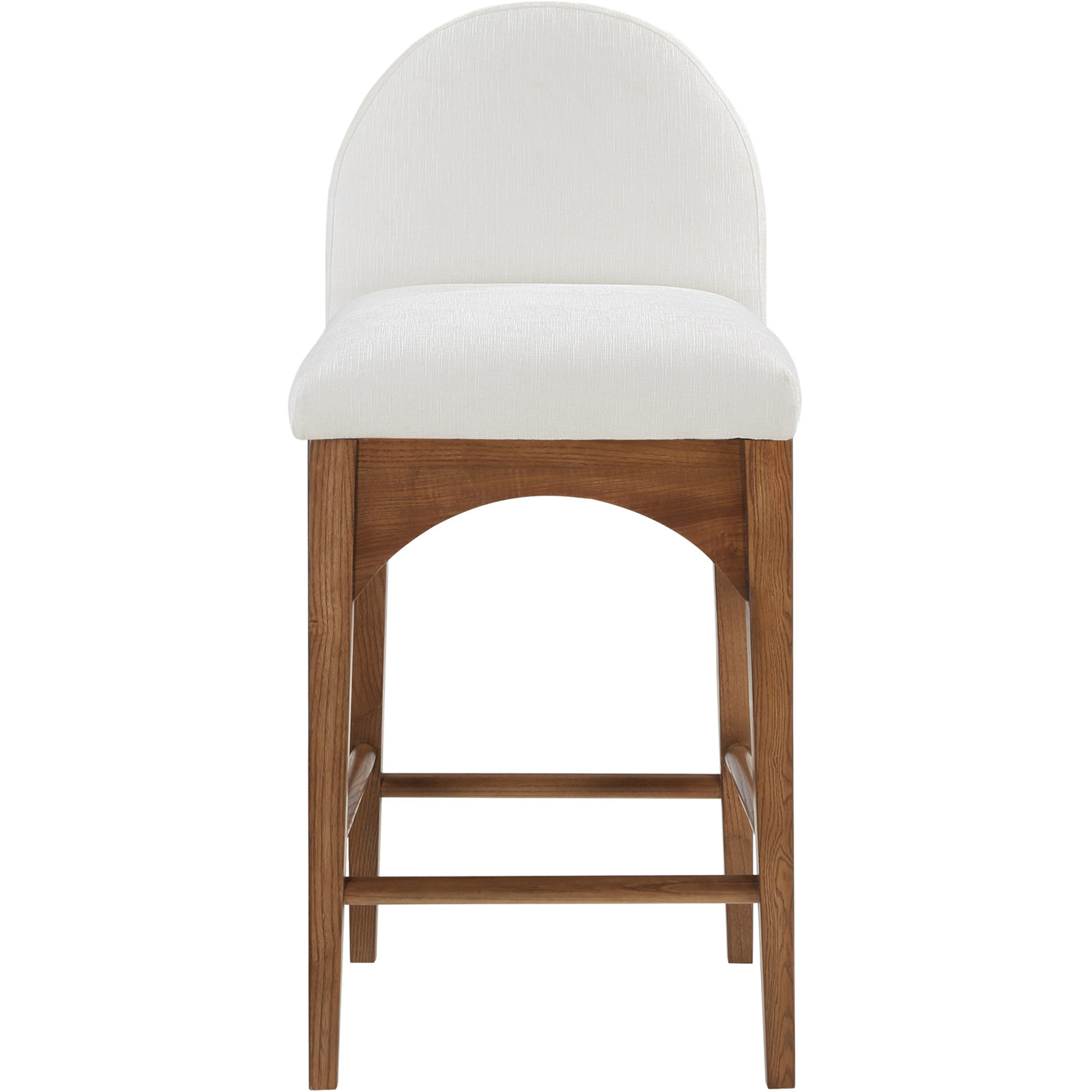 Beppo Counter Stool, Black, Cream Chenille