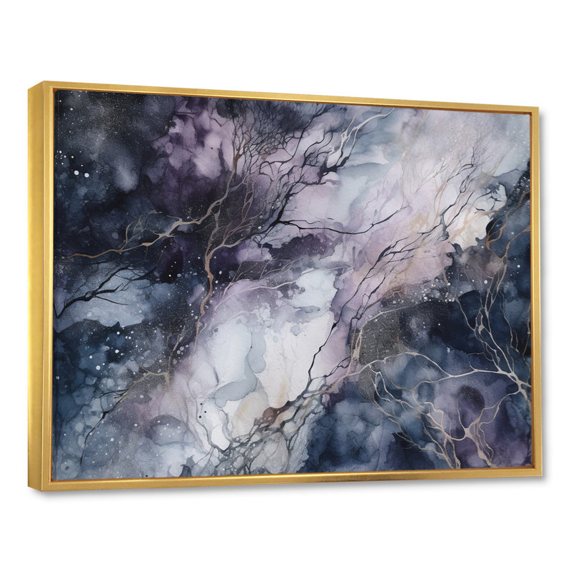 «Mauve et exploration de la langue de la peinture I», reproduction d'art sur toile, H 16 po x l 32 po x P 1 po