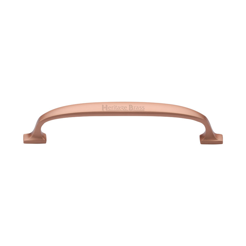 Heritage Brass Heritage Cabinet Pull Durham Design, Satin Rose Gold, 16cm L x 1.75cm W