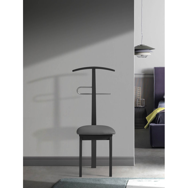 Erich Freestanding Valet Stand, Black