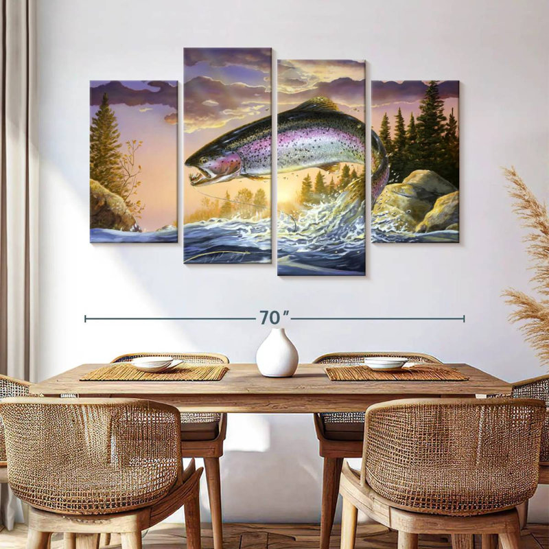 Senne Mighty Trout, 42" H x 68" W