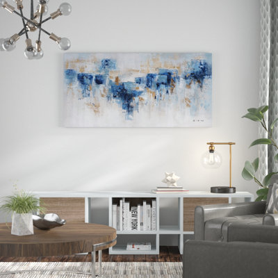 'Water and Earth' Oil Painting Print on Wrapped Canvas