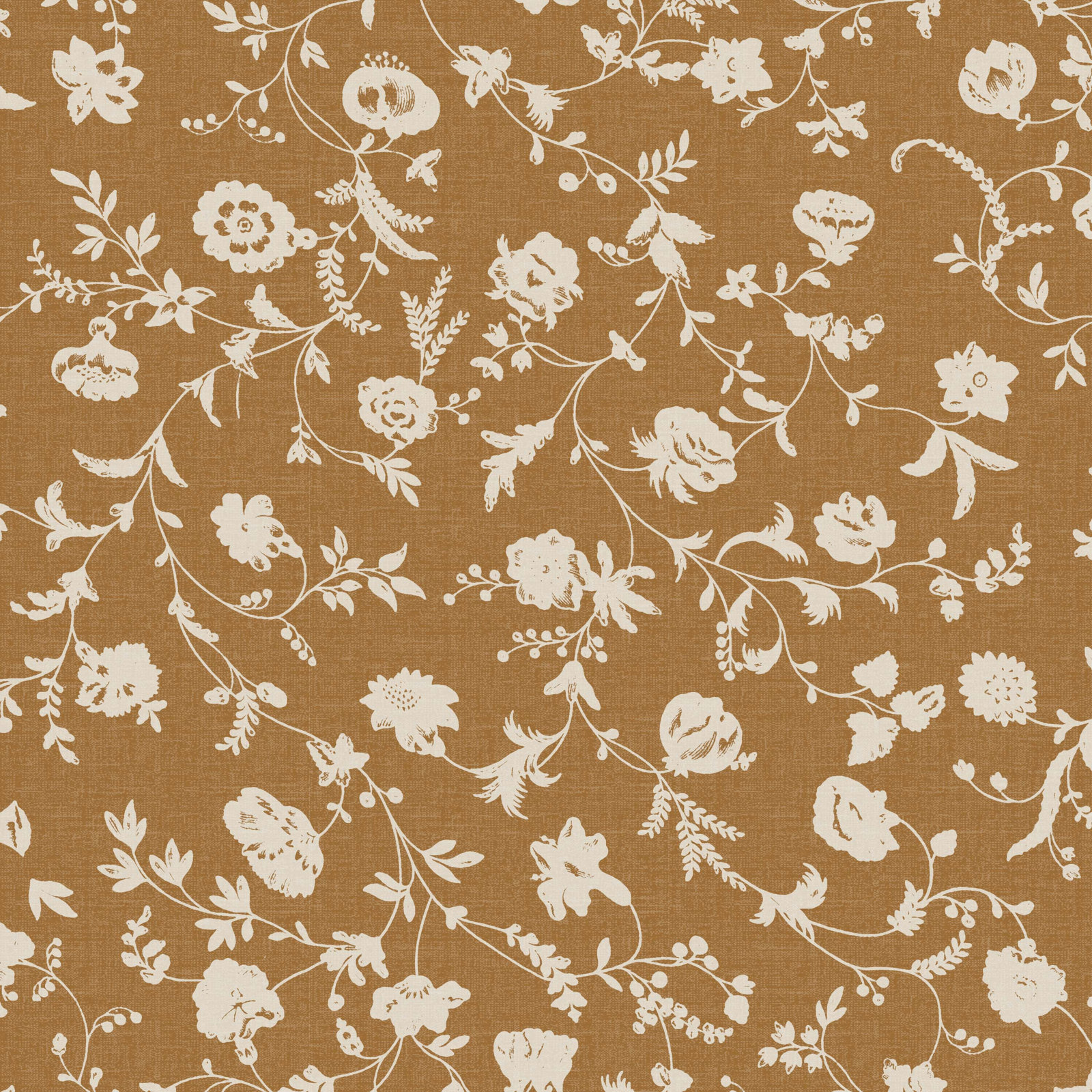 Chaplin Storage Bench, Robina Floral Ochre