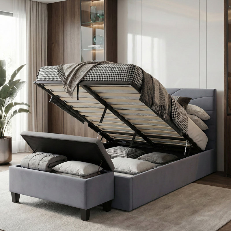 DREAMWELL Piece Bedroom Set, Grey