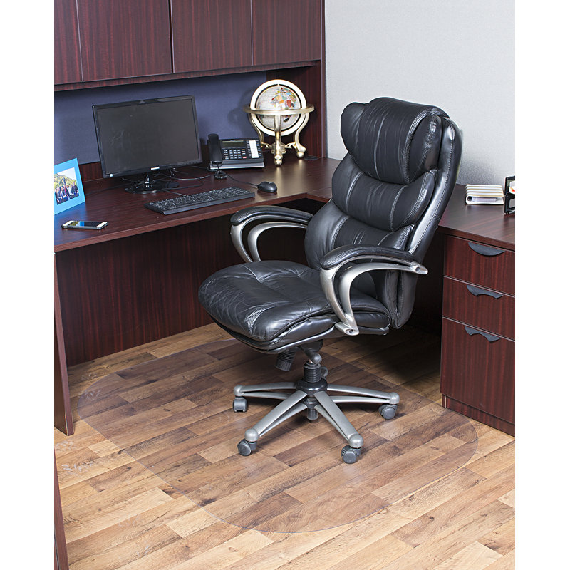 Evolve Clear Vinyl Rectangular Office Chair Mat 45" x 60"