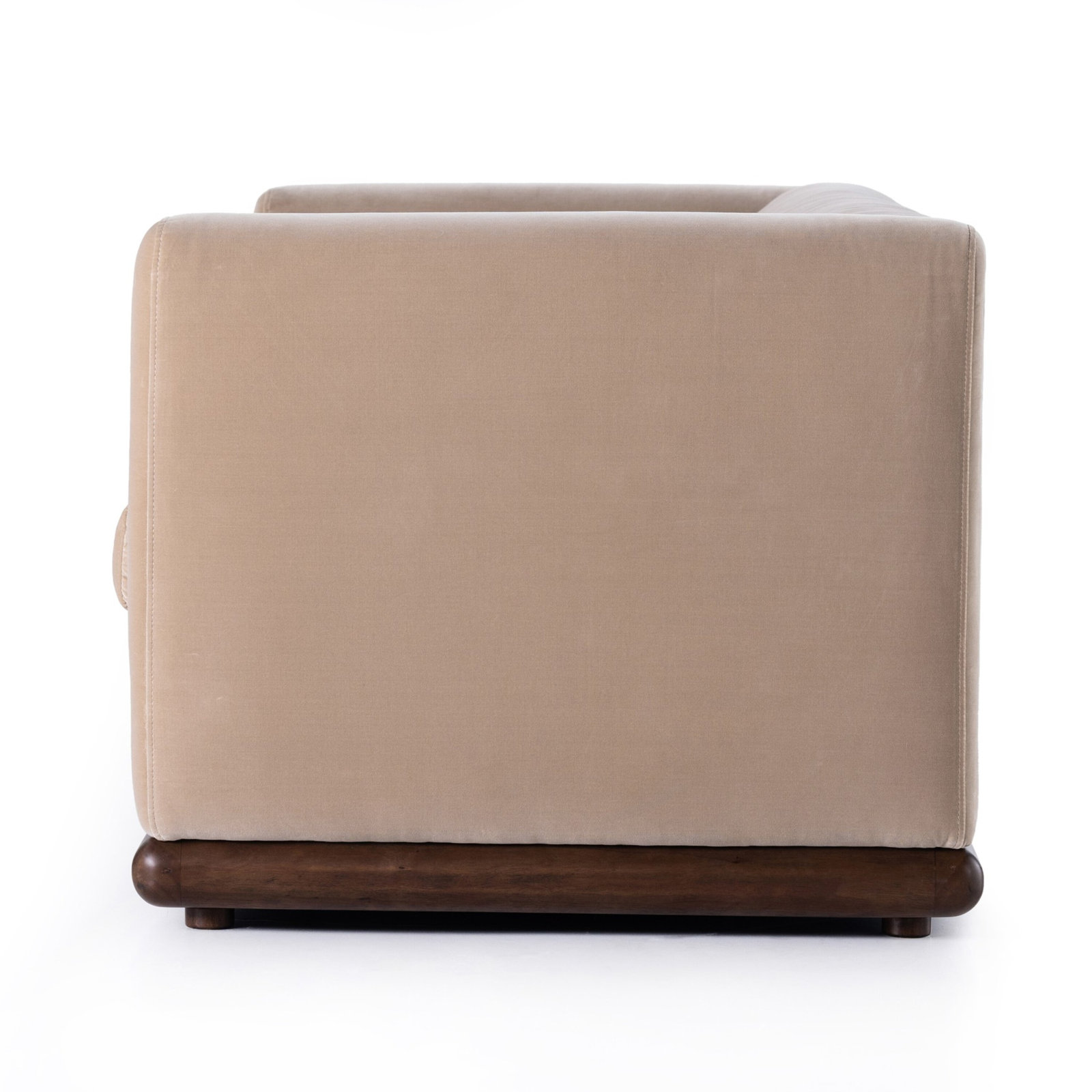 Jianna 83" Upholstered Sofa, Surrey Taupe Velvet
