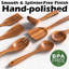 Ensemble d'ustensiles de cuisine 9 pièces, ensemble d'ustensiles de cuisine en bois