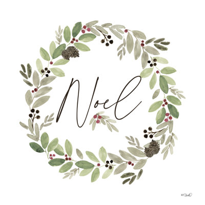 " Noel Wreath " Textual Art Print