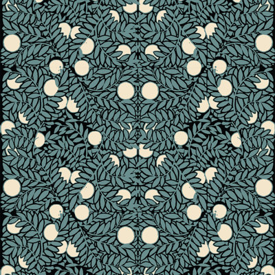 Orange Bush Self-Adhesive Wallpaper