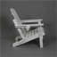 Chaise Adirondack pliante en PEHD avec porte-gobelet double - Chaise Adirondack en composite avec texture bois-780130037