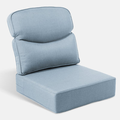 Ensemble de coussins d'extérieur Smishape, coussins de siège de siège profond de 6 pouces avec housse amovible, ensemble de coussins de remplacement pour chaise, canapé, causeuse