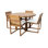 Venice 5 - Piece Solid Wood Dining Set