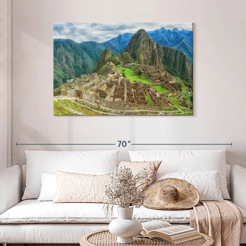 Lilie, ruines incas au Machu Picchu, H 30 po x l 45 po
