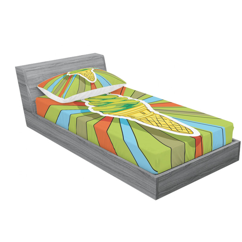 Microfiber Sheet Set, Twin XL Sheet Set with Fitted Sheet