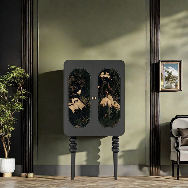 Garde-robe de chambre double à portes françaises