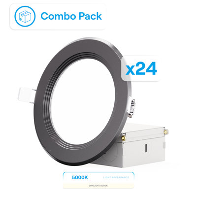 Ensemble de 4 lumières à DEL encastrées Infibrite Thin