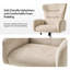 Fauteuil de direction à oreilles simple en chenille Caden-2097485778