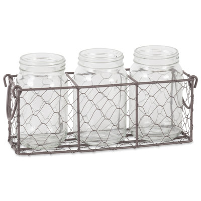 Deloatch Metal Rectangle Flatware Caddy