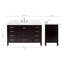 Ensemble de meuble-lavabo double 54 po -1086008263