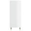  Bibliothèque en bois d'ingénierie blanc brillant, métal-765682011