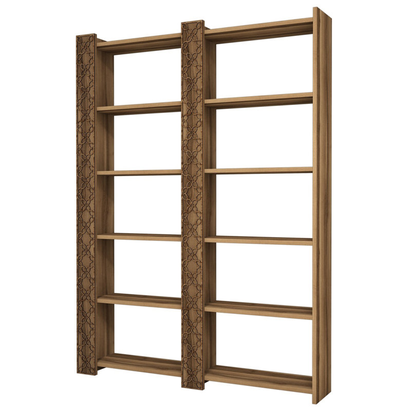 Alizeh 170cm H Standard Bookcase, Walnut