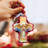 4.5'' Glass Hanging Figurine Ornament