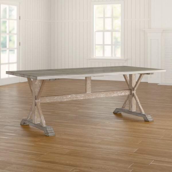 Gracie Oaks Ulyana Solid Wood Dining Table & Reviews | Wayfair
