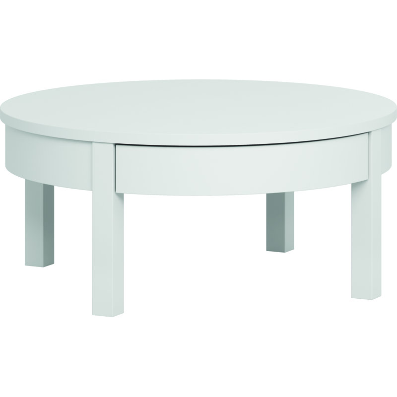 Shinde Wheel Coffee Table with Storage, White