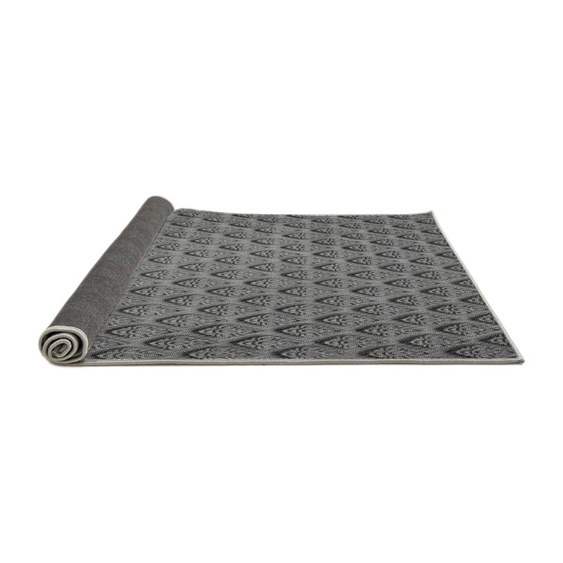 Tapis gris Power Loom, Rond 8 pi