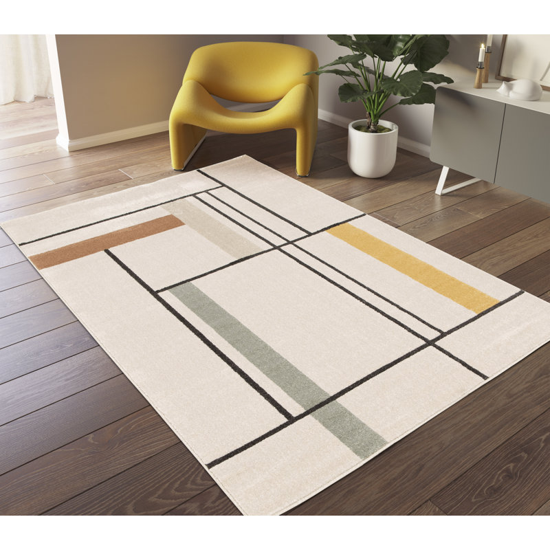 Igourdane Geometric Area Rug, Rectangle 200cm x 290cm