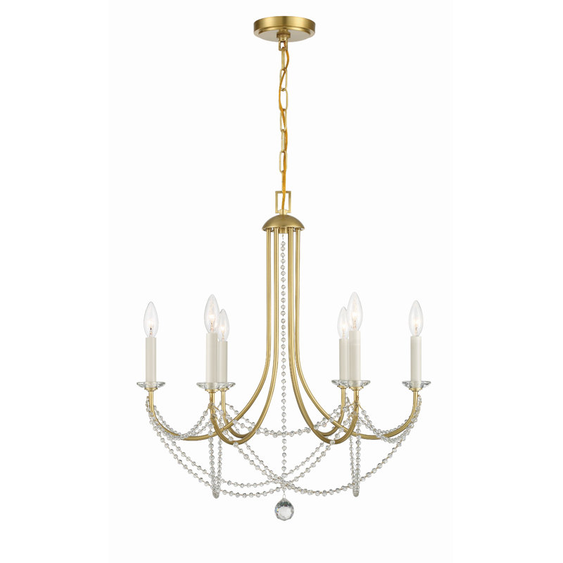 Lustre classique à 6 lumières Paradiso, Bronze/Doré