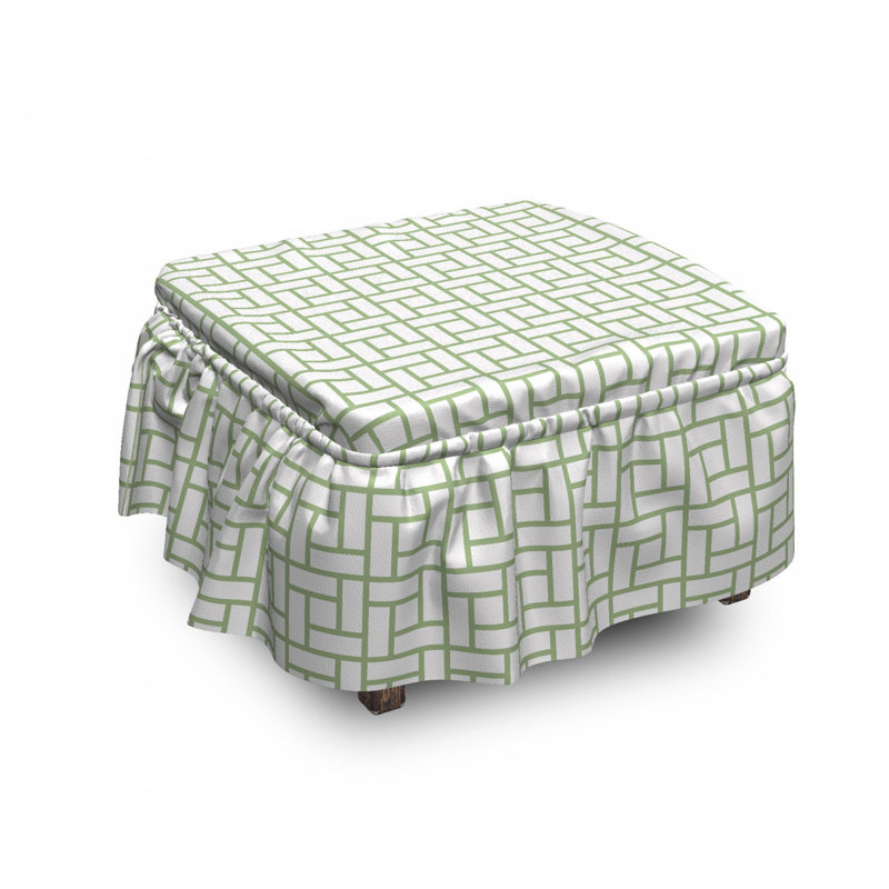 Box Cushion Ottoman Slipcover