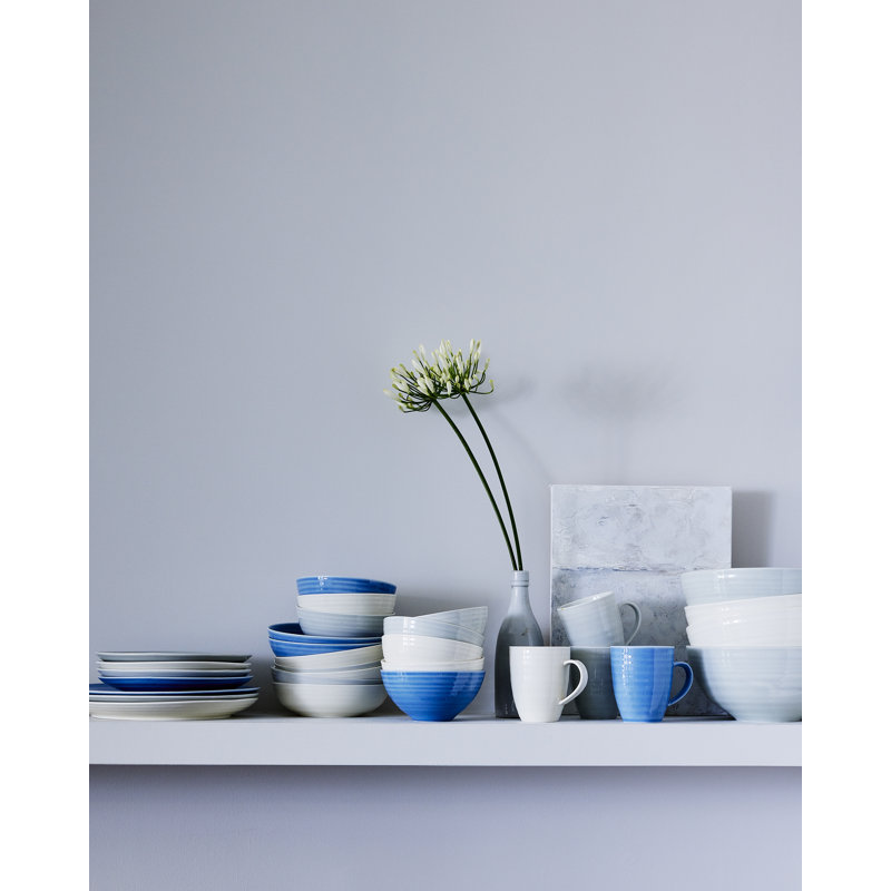 Bol de service en porcelaine 32 oz Canvas Home, Fumée