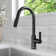 2-Function Single Handle Pull Down Kitchen Faucet with LED Light Base