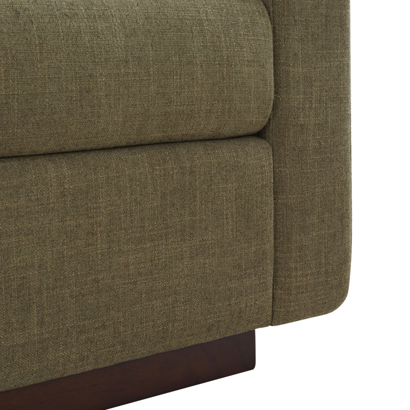 Banc rembourré Joanndria, Olive Green