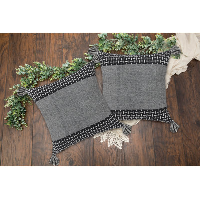 Melida Tassels Throw Pillow Set of 2