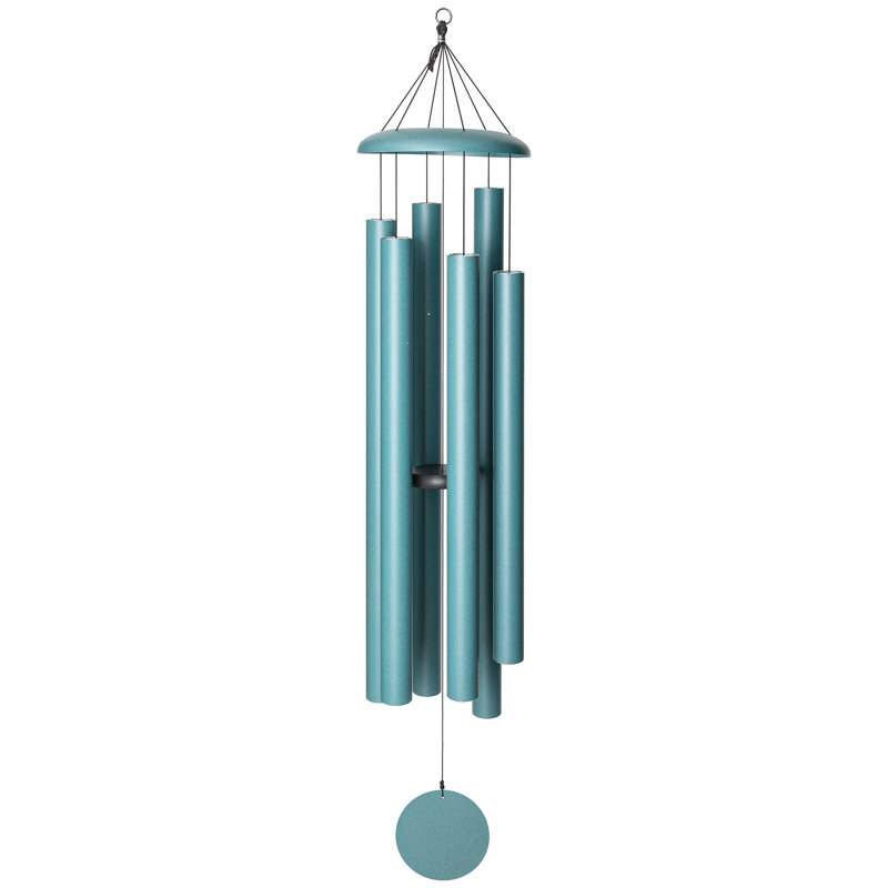 Patina Green Aluminum 44" Outdoor Wind Chime