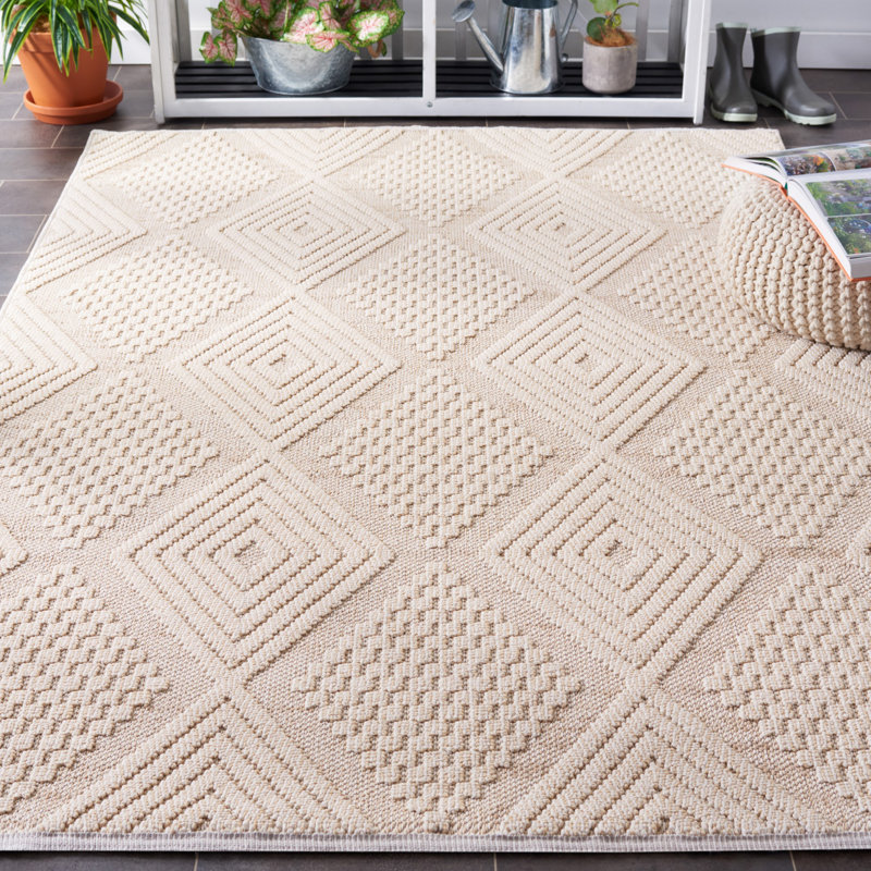 Deveah Performance Geometric Rug, Rectangle 5'3" x 7'6"