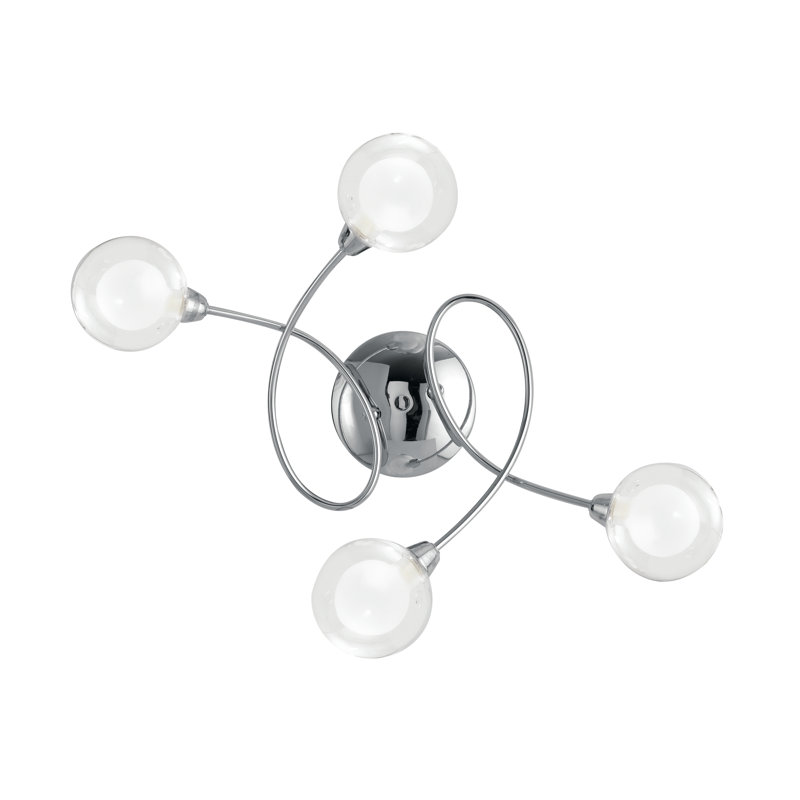 Lindbergh Glass Semi Flush Mount