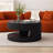 Modern Round Coffee Table with Storage and Stylish Vertical Stripe Design for Living Room and Bedroom-205170284