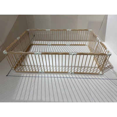 Parc pour bébé réglable et pliable en bois, centre d'activités de sécurité pour tout-petits