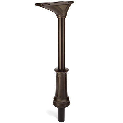 Poteau encastré décoratif Elevado, bronze huilé