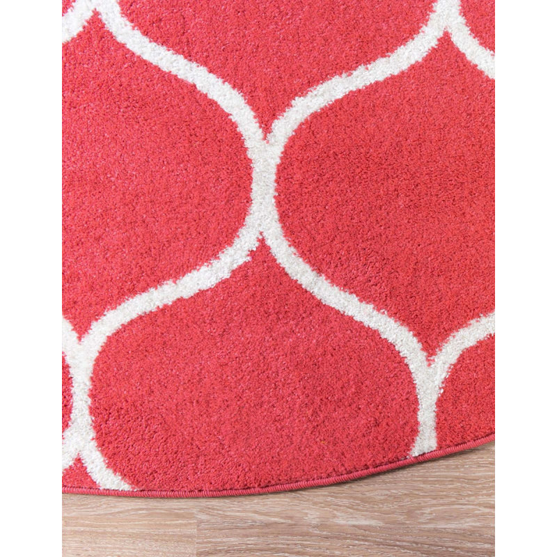 Tellaro Abstract Indoor Rug, Round 8'