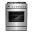 Cosmo 30 in. Nebula Collection 5.0 cu. ft. Gas Range, 5 Burners, Rapid Convection Oven, Cast Iron Grates in Stainless Steel